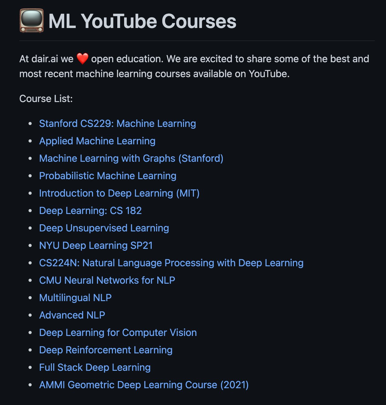 Best Machine Learning Course on Youtube